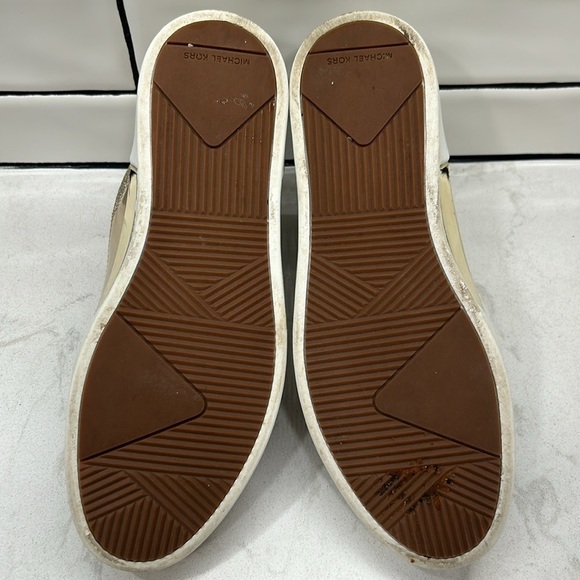 MICHAEL KORS GROVER Slip-On Sneakers Metallic Size: 7 - Picture 7 of 16